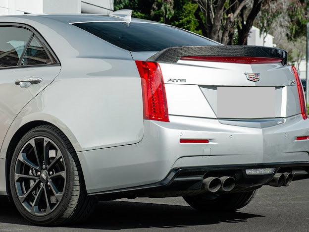 2016 - 2019 Cadillac ATS-V Sedan | Carbon Fiber SDP Style Rear Trunk Lid Spoiler Wing